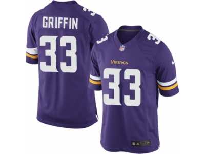 Men's Nike Minnesota Vikings #33 Michael Griffin Limited Purple Team Color NFL Jersey