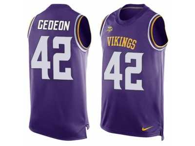 Men's Nike Minnesota Vikings #42 Ben Gedeon Limited Purple Player Name & Number Tank Top NFL Jersey