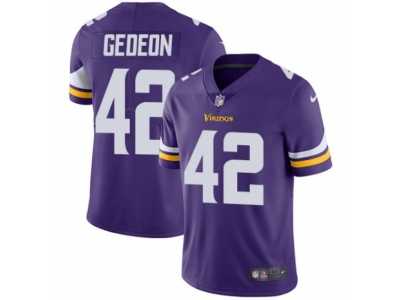 Men's Nike Minnesota Vikings #42 Ben Gedeon Vapor Untouchable Limited Purple Team Color NFL Jersey