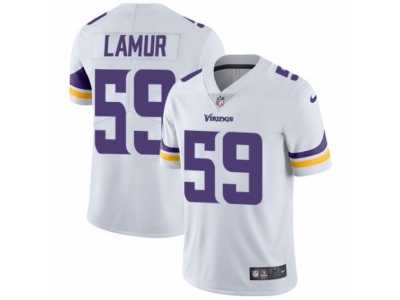 Men's Nike Minnesota Vikings #59 Emmanuel Lamur Vapor Untouchable Limited White NFL Jersey