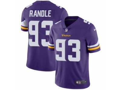 Men's Nike Minnesota Vikings #93 John Randle Vapor Untouchable Limited Purple Team Color NFL Jersey
