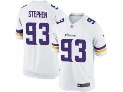Men's Nike Minnesota Vikings #93 Shamar Stephen Limited White NFL Jersey
