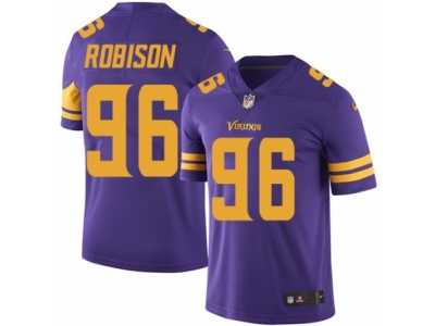 Men's Nike Minnesota Vikings #96 Brian Robison Limited Purple Rush NFL Jersey