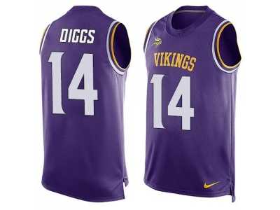 Nike Minnesota Vikings #14 Stefon Diggs Purple Team Color Men's Stitched NFL Limited Tank Top Jersey
