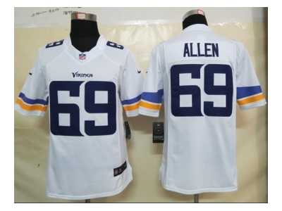 Nike NFL Minnesota Vikings #69 Jared Allen white Jerseys[Limited]
