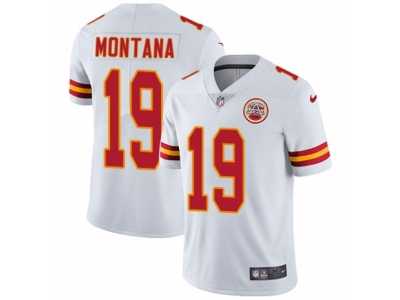 Men's Nike Kansas City Chiefs #19 Joe Montana Vapor Untouchable Limited White NFL Jersey
