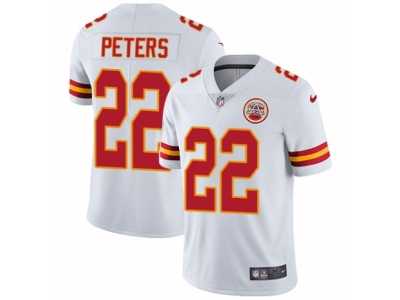 Men's Nike Kansas City Chiefs #22 Marcus Peters Vapor Untouchable Limited White NFL Jersey