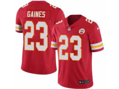 Men's Nike Kansas City Chiefs #23 Phillip Gaines Limited Red Rush NFL Jersey