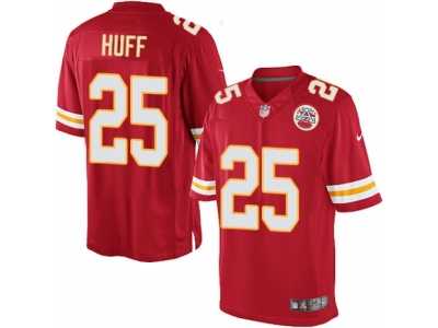 Men's Nike Kansas City Chiefs #25 Marqueston Huff Limited Red Team Color NFL Jersey