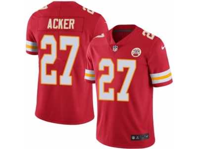 Men's Nike Kansas City Chiefs #27 Kenneth Acker Limited Red Rush NFL Jersey