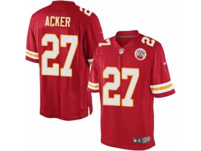 Men's Nike Kansas City Chiefs #27 Kenneth Acker Limited Red Team Color NFL Jersey