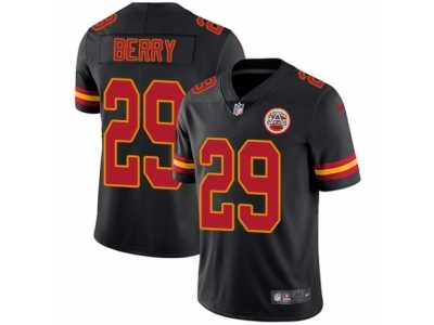 Men's Nike Kansas City Chiefs #29 Eric Berry Limited Black Rush NFL Jersey