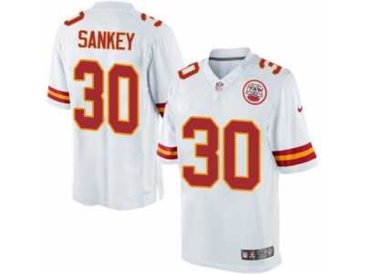 Men's Nike Kansas City Chiefs #30 Bishop Sankey Limited White NFL Jersey