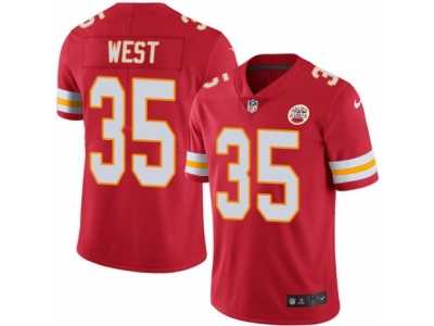Men's Nike Kansas City Chiefs #35 Charcandrick West Limited Red Rush NFL Jersey