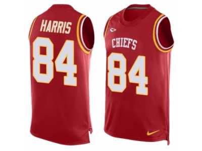 Men's Nike Kansas City Chiefs #84 Demetrius Harris Limited Red Player Name & Number Tank Top NFL Jersey