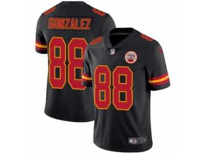 Men's Nike Kansas City Chiefs #88 Tony Gonzalez Limited Black Rush NFL Jersey