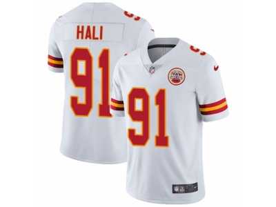 Men's Nike Kansas City Chiefs #91 Tamba Hali Vapor Untouchable Limited White NFL Jersey