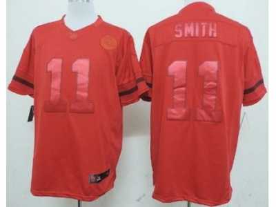 Nike Kansas City Chiefs #11 Alex Smith Red Jerseys(Drenched Limited)