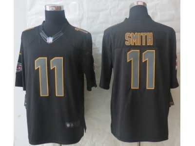 Nike Kansas City Chiefs #11 Smith Black Jerseys(Impact Limited)