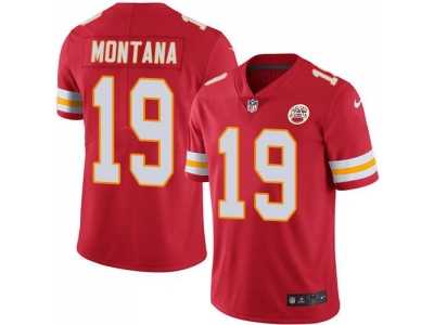 Nike Kansas City Chiefs #19 Joe Montana Red Men's Stitched NFL Limited Rush Jersey