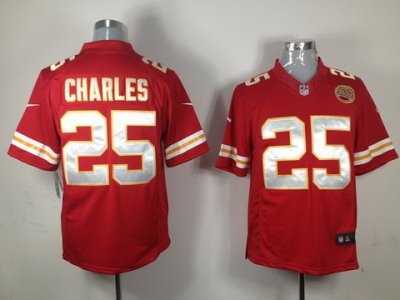 Nike Kansas City Chiefs #25 Jamaal Charles Red[Limited]Jerseys
