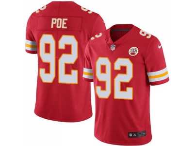 Nike Kansas City Chiefs #92 Dontari Poe Red Men's Stitched NFL Limited Rush Jersey