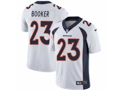 Men's Nike Denver Broncos #23 Devontae Booker Vapor Untouchable Limited White NFL Jersey