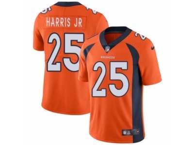 Men's Nike Denver Broncos #25 Chris Harris Jr Vapor Untouchable Limited Orange Team Color NFL Jersey