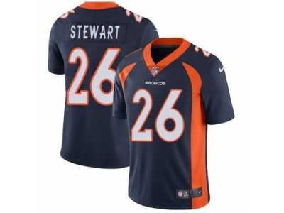Men's Nike Denver Broncos #26 Darian Stewart Vapor Untouchable Limited Navy Blue Alternate NFL Jersey