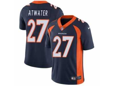 Men's Nike Denver Broncos #27 Steve Atwater Vapor Untouchable Limited Navy Blue Alternate NFL Jersey