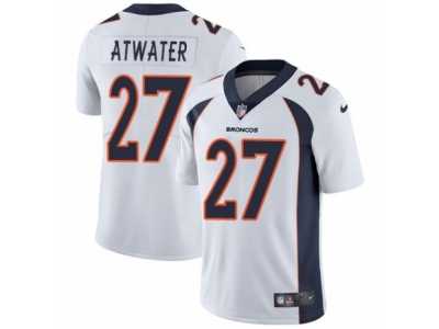 Men's Nike Denver Broncos #27 Steve Atwater Vapor Untouchable Limited White NFL Jersey