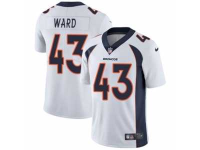 Men's Nike Denver Broncos #43 T.J. Ward Vapor Untouchable Limited White NFL Jersey
