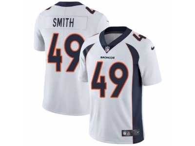 Men's Nike Denver Broncos #49 Dennis Smith Vapor Untouchable Limited White NFL Jersey