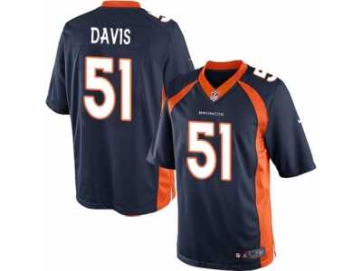 Men's Nike Denver Broncos #51 Todd Davis Limited Navy Blue Alternate NFL Jersey