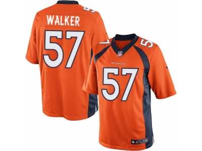 Men's Nike Denver Broncos #57 Demarcus Walker Limited Orange Team Color NFL Jersey