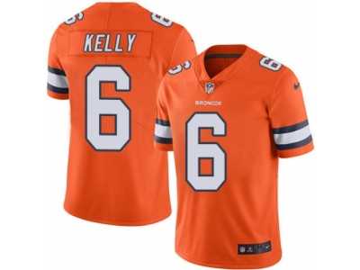 Men's Nike Denver Broncos #6 Chad Kelly Limited Orange Rush NFL Jersey