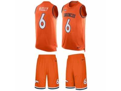 Men's Nike Denver Broncos #6 Chad Kelly Limited Orange Tank Top Suit NFL Jersey