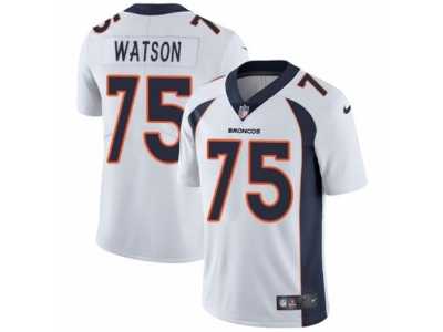 Men's Nike Denver Broncos #75 Menelik Watson Vapor Untouchable Limited White NFL Jersey
