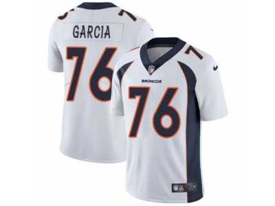 Men's Nike Denver Broncos #76 Max Garcia Vapor Untouchable Limited White NFL Jersey
