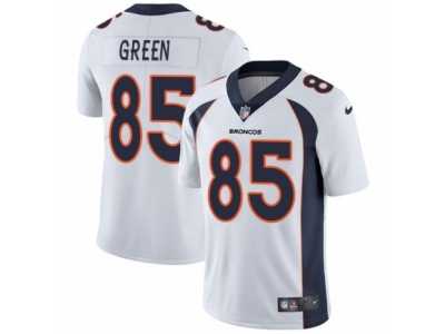 Men's Nike Denver Broncos #85 Virgil Green Vapor Untouchable Limited White NFL Jersey