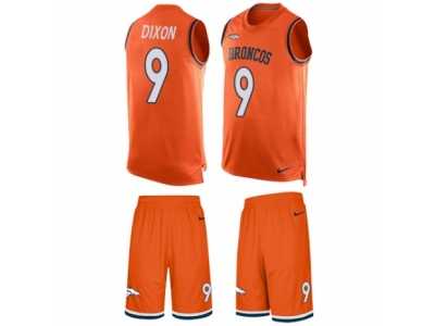Men's Nike Denver Broncos #9 Riley Dixon Limited Orange Tank Top Suit NFL Jersey