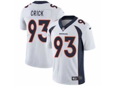 Men's Nike Denver Broncos #93 Jared Crick Vapor Untouchable Limited White NFL Jersey