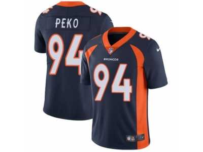 Men's Nike Denver Broncos #94 Domata Peko Vapor Untouchable Limited Navy Blue Alternate NFL Jersey