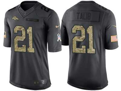 Nike Denver Broncos #21 Aqib Talib Men's Stitched Black NFL Salute to Service Limited Jerseys