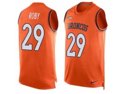 Nike Denver Broncos #29 Bradley Roby Orange Team Color Men's Stitched NFL Limited Tank Top Jersey