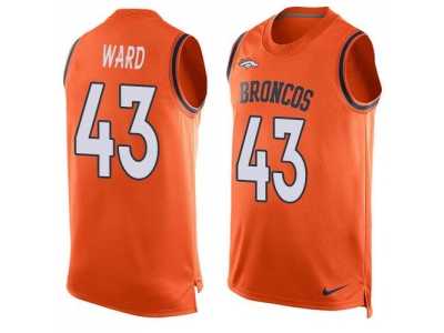 Nike Denver Broncos #43 T.J. Ward Orange Team Color Men's Stitched NFL Limited Tank Top Jersey