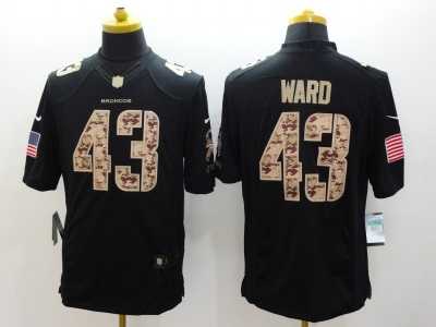 Nike Denver Broncos #43 T.J. Ward black Salute to Service Jerseys(Limited)