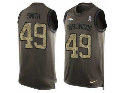 Nike Denver Broncos #49 Dennis Smith Green Men's Stitched NFL Limited Salute To Service Tank Top Jersey