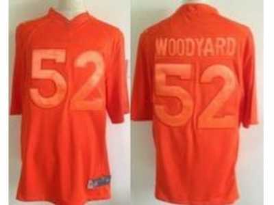 Nike Denver Broncos #52 Wesley Woodyard Full Orange Jerseys(Drenched Limited)