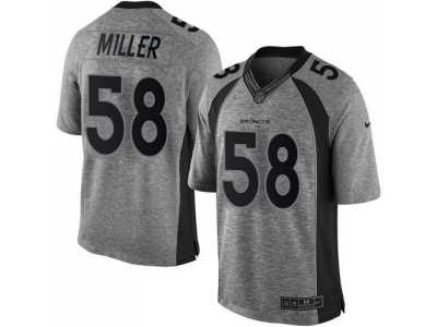 Nike Denver Broncos #58 Von Miller Gridiron Gray jerseys(Limited)
